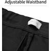imageQBK Boys Flat Front Dress Pants Uniform Pants Adjustable Waistband for Toddler to Youth with PocketsBlack