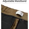 imageQBK Boys Flat Front Dress Pants Uniform Pants Adjustable Waistband for Toddler to Youth with PocketsDark Khaki