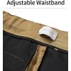imageQBK Boys Flat Front Dress Pants Uniform Pants Adjustable Waistband for Toddler to Youth with PocketsKhaki