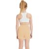 imageQBK Girls Basic Solid Shorts Dance Gymnastics Under Skirts Shorts Cotton for 2T13Years Toddler Little Girls Soft BreathableBeige