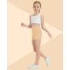 imageQBK Girls Basic Solid Shorts Dance Gymnastics Under Skirts Shorts Cotton for 2T13Years Toddler Little Girls Soft BreathableBeige