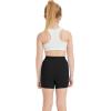 imageQBK Girls Basic Solid Shorts Dance Gymnastics Under Skirts Shorts Cotton for 2T13Years Toddler Little Girls Soft BreathableBlack