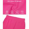 imageQBK Girls Basic Solid Shorts Dance Gymnastics Under Skirts Shorts Cotton for 2T13Years Toddler Little Girls Soft BreathableNeon Pink