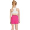imageQBK Girls Basic Solid Shorts Dance Gymnastics Under Skirts Shorts Cotton for 2T13Years Toddler Little Girls Soft BreathableNeon Pink