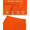 imageQBK Girls Basic Solid Shorts Dance Gymnastics Under Skirts Shorts Cotton for 2T13Years Toddler Little Girls Soft BreathableOrange