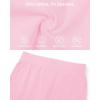 imageQBK Girls Basic Solid Shorts Dance Gymnastics Under Skirts Shorts Cotton for 2T13Years Toddler Little Girls Soft BreathablePink