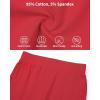 imageQBK Girls Basic Solid Shorts Dance Gymnastics Under Skirts Shorts Cotton for 2T13Years Toddler Little Girls Soft BreathableRed