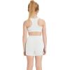 imageQBK Girls Basic Solid Shorts Dance Gymnastics Under Skirts Shorts Cotton for 2T13Years Toddler Little Girls Soft BreathableWhite