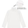 imageQBK Girls Long Sleeve Turtleneck TShirt Kids Basic High Neck Casual Trendy Soft Base Layer Tee Tops4t12YearsWhite