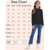 imageQBK Girls Mock Turtleneck Basic Long Sleeve Shirt Casual Tee Tops for Toddler Kids 2t12YearsBlack