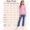imageQBK Girls Mock Turtleneck Basic Long Sleeve Shirt Casual Tee Tops for Toddler Kids 2t12YearsPink