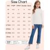 imageQBK Girls Mock Turtleneck Basic Long Sleeve Shirt Casual Tee Tops for Toddler Kids 2t12YearsWhite