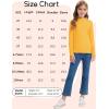 imageQBK Girls Mock Turtleneck Basic Long Sleeve Shirt Casual Tee Tops for Toddler Kids 2t12YearsYellow