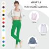 imageQBK GirlsCotton Leggings 2T 3T 4T 5T to 12 Years  Ultra Soft ampamp Comfortable Footless Tights for Toddler to KidsKelly Green