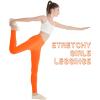 imageQBK GirlsCotton Leggings 2T 3T 4T 5T to 12 Years  Ultra Soft ampamp Comfortable Footless Tights for Toddler to KidsOrange