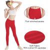 imageQBK GirlsCotton Leggings 2T 3T 4T 5T to 12 Years  Ultra Soft ampamp Comfortable Footless Tights for Toddler to KidsRed