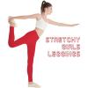 imageQBK GirlsCotton Leggings 2T 3T 4T 5T to 12 Years  Ultra Soft ampamp Comfortable Footless Tights for Toddler to KidsRed
