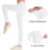 imageQBK GirlsCotton Leggings 2T 3T 4T 5T to 12 Years  Ultra Soft ampamp Comfortable Footless Tights for Toddler to KidsWhite
