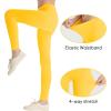 imageQBK GirlsCotton Leggings 2T 3T 4T 5T to 12 Years  Ultra Soft ampamp Comfortable Footless Tights for Toddler to KidsYellow