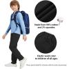 imageQBK Relaxed Fit Stretch School Uniform Pant Chino Pants for Toddler to Youth Boys and GirlsBlack