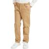 imageQBK Relaxed Fit Stretch School Uniform Pant Chino Pants for Toddler to Youth Boys and GirlsKhaki