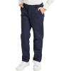 imageQBK Relaxed Fit Stretch School Uniform Pant Chino Pants for Toddler to Youth Boys and GirlsNavy Blue
