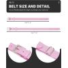 imageQBK Toddler And Youth BaseballSoftball Belt Kids Elastic Adjustable Uniform Belt For Boys And Girls  In Multiple ColorsLight Pink