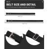 imageQBK Toddler Baseball Socks And Belt Youth Softball Tee Ball Combo Set for Boy Girl 2 Pairs of Socks ampamp 1 BeltBlack