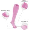 imageQBK Toddler Baseball Socks And Belt Youth Softball Tee Ball Combo Set for Boy Girl 2 Pairs of Socks ampamp 1 BeltLight Pink
