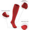 imageQBK Toddler Baseball Socks And Belt Youth Softball Tee Ball Combo Set for Boy Girl 2 Pairs of Socks ampamp 1 BeltRed
