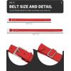 imageQBK Toddler Baseball Socks And Belt Youth Softball Tee Ball Combo Set for Boy Girl 2 Pairs of Socks ampamp 1 BeltRed