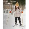 imageQBK Toddler Snow Pants Kids Fleece Lined Waterproof Ski Pants For Boys And GirlsBlack