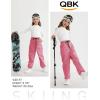 imageQBK Toddler Snow Pants Kids Fleece Lined Waterproof Ski Pants For Boys And GirlsPink