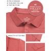 imageQBK Toddler to Youth Boys Performance Golf Polo Kids Athletic Moisture Wicking Long Sleeve Shirts School UniformAutumn Red