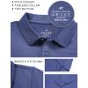 imageQBK Toddler to Youth Boys Performance Golf Polo Kids Athletic Moisture Wicking Long Sleeve Shirts School UniformMidnight Purple
