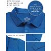 imageQBK Toddler to Youth Boys Performance Golf Polo Kids Athletic Moisture Wicking Long Sleeve Shirts School UniformOcean Blue