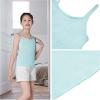 imageQBK Training Bras for Teens Girls from 6 7 8 9 10 12 Years Old Camisoles Bralette Bras with Shelf Bra 234PackPink Blue