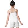 imageQBK Training Bras for Teens Girls from 6 7 8 9 10 12 Years Old Camisoles Bralette Bras with Shelf Bra 234PackWhite Blue