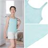 imageQBK Training Bras for Teens Girls from 6 7 8 9 10 12 Years Old Camisoles Bralette Bras with Shelf Bra 234PackWhite Blue