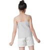 imageQBK Training Bras for Teens Girls from 6 7 8 9 10 12 Years Old Camisoles Bralette Bras with Shelf Bra 234PackWhite Grey
