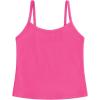 imageQBK 2T12Years Girls Camisole Tank Tops Cotton Camis Sleeveless Spaghetti Undershirts for Dance and GymnasticsNeon Pink