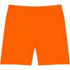 imageQBK 2T13Years Girls Basic Dance Shorts for Gymnastics Bike or Under Skirts Toddler Kids Solid Soft Short LeggingsOrange