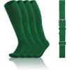 imageQBK Toddler Baseball Socks And Belt Youth Softball Tee Ball Combo Set for Boy Girl 2 Pairs of Socks ampamp 1 BeltGreen