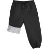 imageQBK Toddler Snow Pants Kids Fleece Lined Waterproof Ski Pants For Boys And GirlsBlack