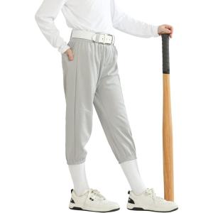 imageQBK 2T 3T 4T 5T Toddler Girls Softball Pants Boys Baseball Pant tee Ball Pants Fastpitch Pants with PocketsLight Grey