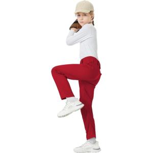 imageQBK 2T 3T 4T 5T to 17 Years Toddler Boys Baseball Pants Girls Softball Pants Kids Tee Ball PantsRed