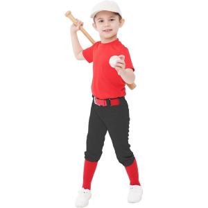 imageQBK 2T17Y Toddler Baseball Pants Youth Softball Pants Kids Tee Ball Pants for Boy GirlCbaseball Pantsblack