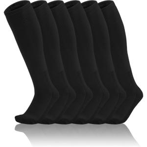 imageQBK 2T3T4T5T Toddler To Youth BaseballSoftball Socks  Soccer TBall Team Sport Socks For Kids Boys And Girls3 PairsBlack