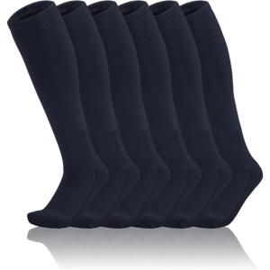 imageQBK 2T3T4T5T Toddler To Youth BaseballSoftball Socks  Soccer TBall Team Sport Socks For Kids Boys And Girls3 PairsNavy