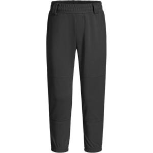imageQBK 2T3T4T5T to Youth Toddler Boys Baseball Pants Girl Softball Pants Kids Tee Ball Pants with Side PipingBraidBlack